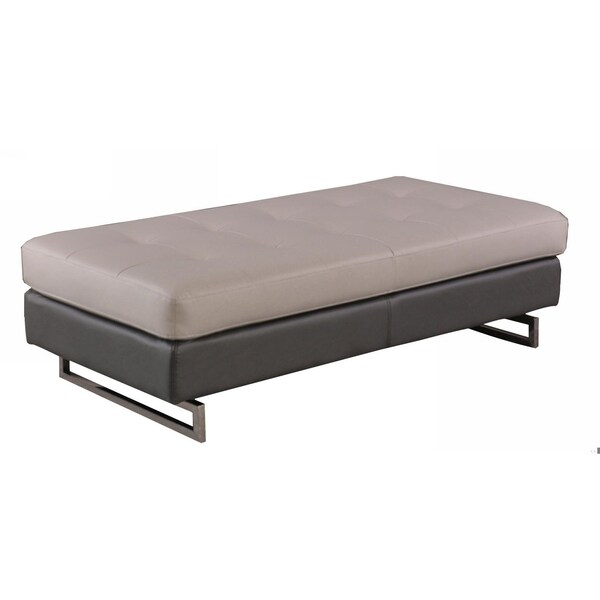 Homeroots Two-Tone Ottoman 63 x 32 x 19 in. - 366197