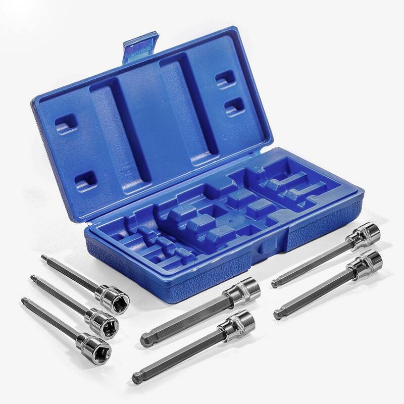 Juego de dados Allen hexagonales Stark Métricos MM de Punta de Bola Larga Estándar (7 piezas) - 33804