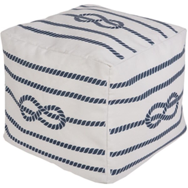 Templeton Rug  Cube Ivory Pouf 18 x 18 x 18 in. - TE1430207
