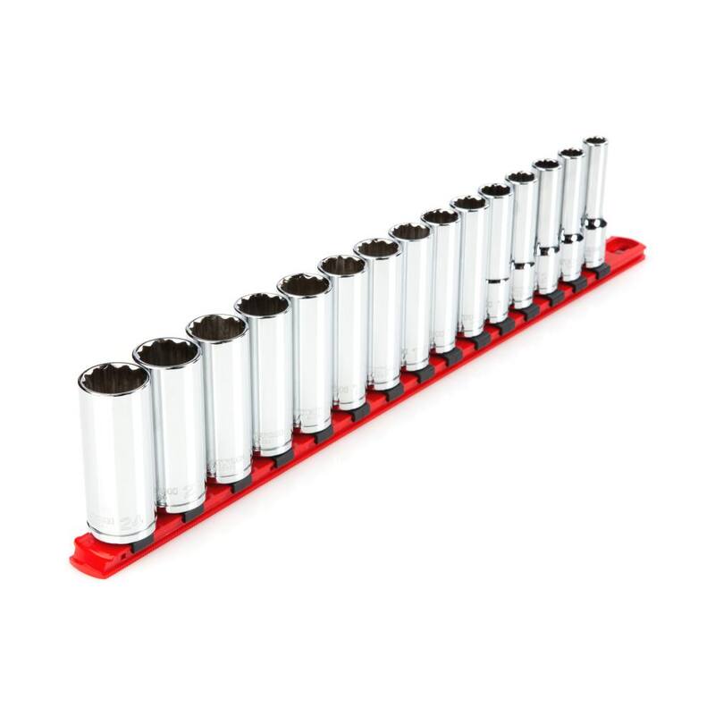 Juego de 15 piezas de dados de 12 puntos de 1/2 pulgadas de TEKTON