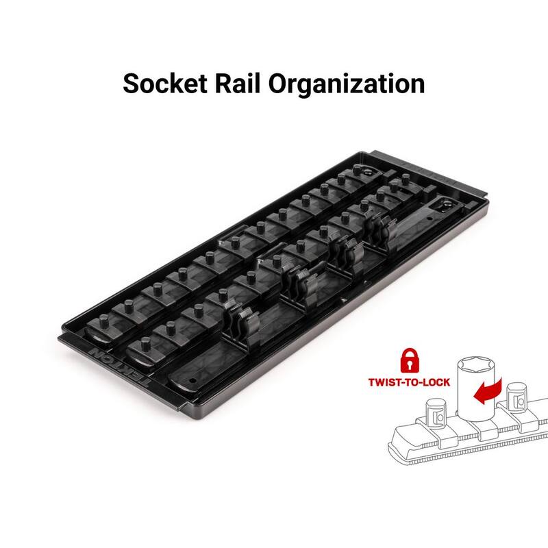 Set de llaves y trinquete de 1/4 de pulgada TEKTON con rieles (5/32 a 9/16 de pulgada) (29 piezas) - SKT03101