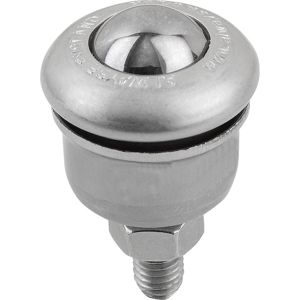 Kipp Ball Transfer Unit L=20 Stainless Steel 1.4021, Comp:Stainless Steel - K1322.190820