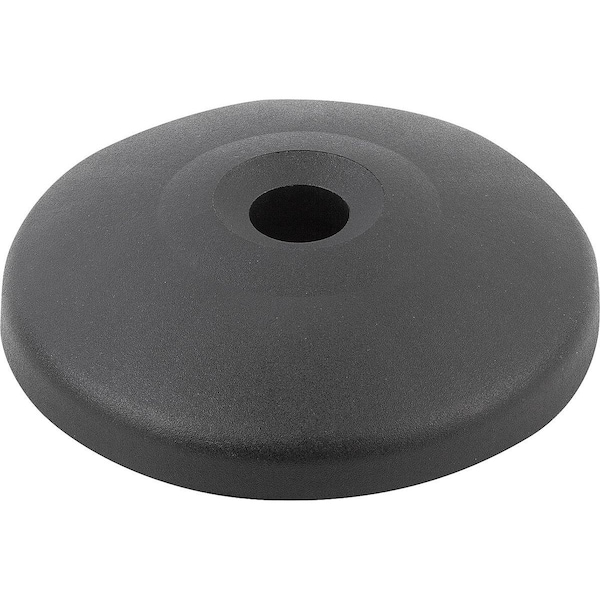 Kipp Plate Anti-Slip Plate, Form:B Thermoplastic, Black, D=80 - K0423.2080