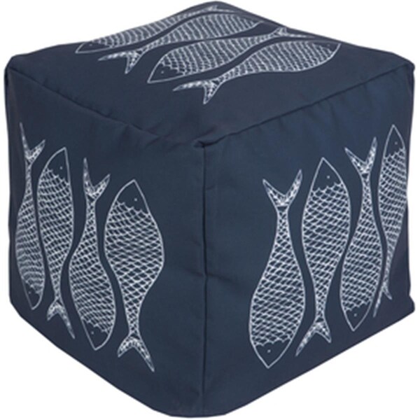 Templeton Rug  Cube Cobalt Pouf 18 x 18 x 18 in. - TE1430211