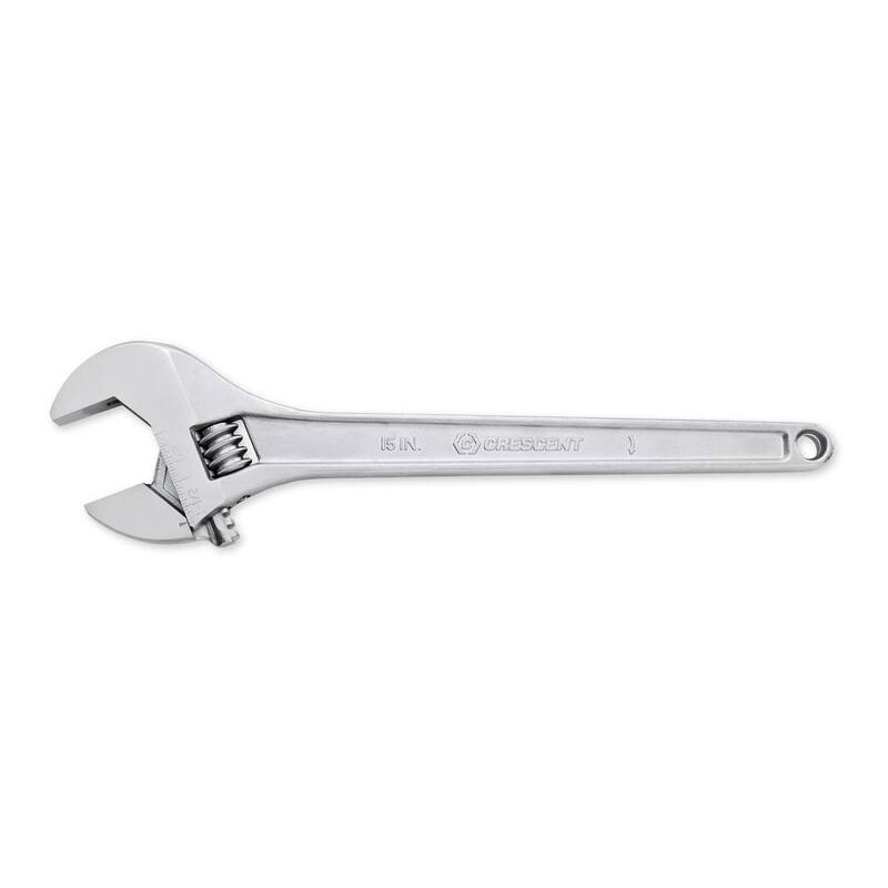Llave ajustable cromada de 15 pulgadas - AC215VS