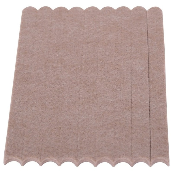 Prosource Furniture Pad, Felt Cloth, Beige, 6 x 1/2 in Dia, 1/2 in W, 3/16 in Thick, Square - FE-S106-PS