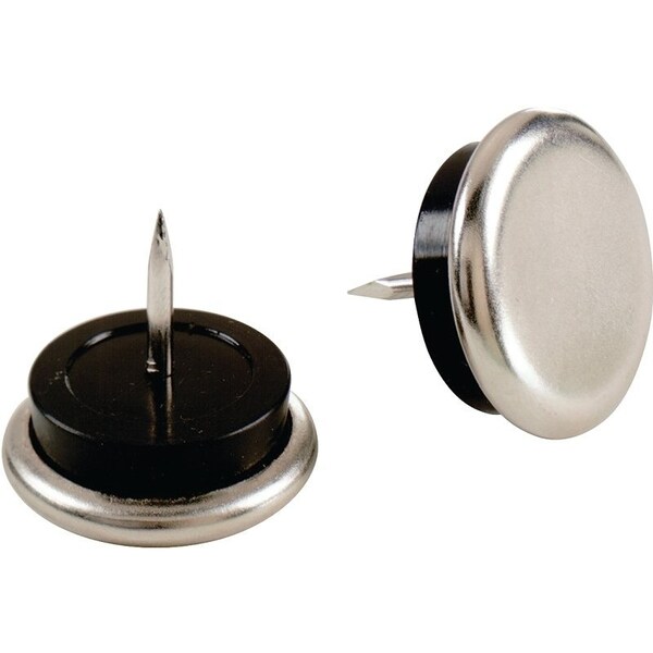 Shepherd Hardware Furniture Glide, Nickel, Silver, 4PK - 9099