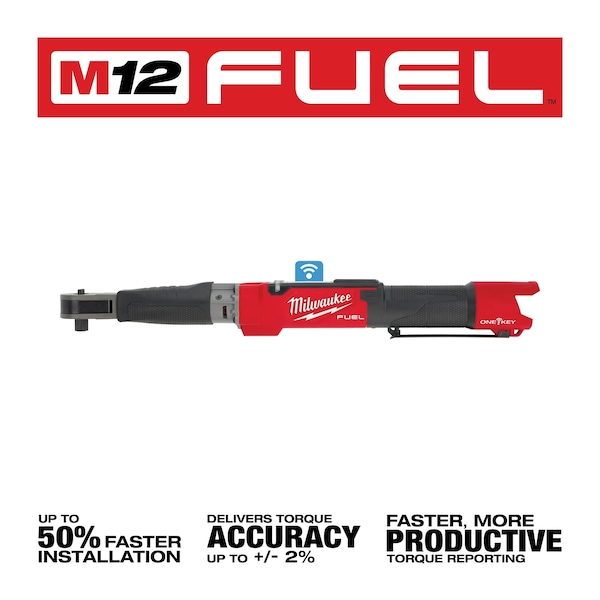 Milwaukee Tool M12 FUEL 1/2" Digital Torque Wrench w/ ONE-KEY - 2466-20
