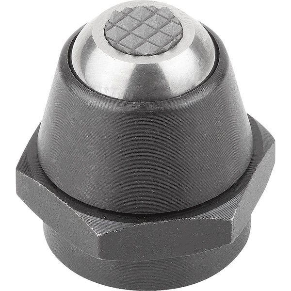 Kipp Self-Aligning Pads Swivel Angle 20° D1=22, Form:M Steel, Carbide Insert - K0283.908