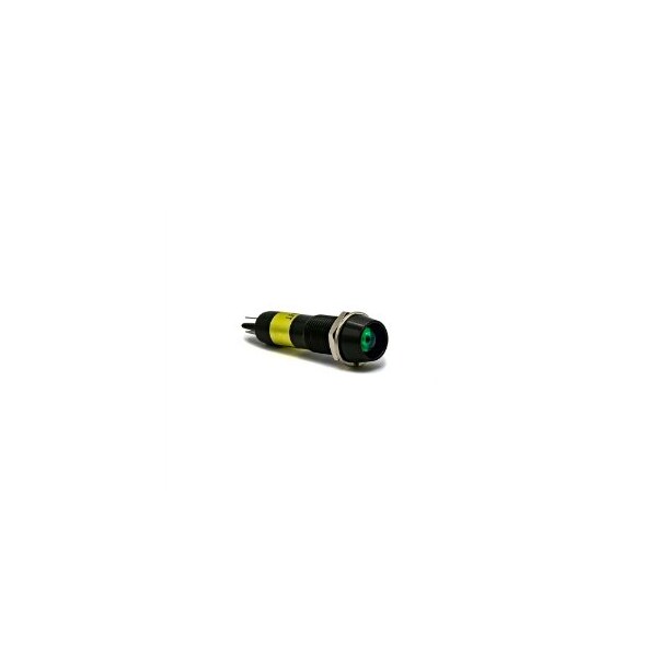 Dialight 9MM PMI VERDE 24V NEGRO HSG - 6092222140F