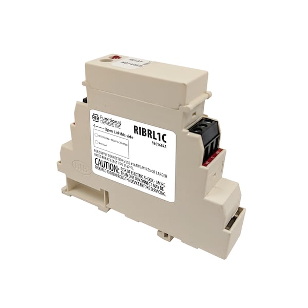 Dispositivo Funcional Montado en Riel DIN, Relevador 10 Amp SPDT, Bobina 10-30 Vac/dc - RIBRL1C