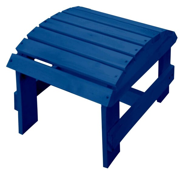 Kd Aparador Pine Ottoman in Navy Blue - 27 in. - KD3283159
