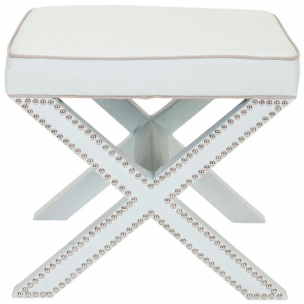 Safavieh Palmer Ottoman, Robins Egg Blue - 19 x 21.5 x 21.5 in. - MCR4589G