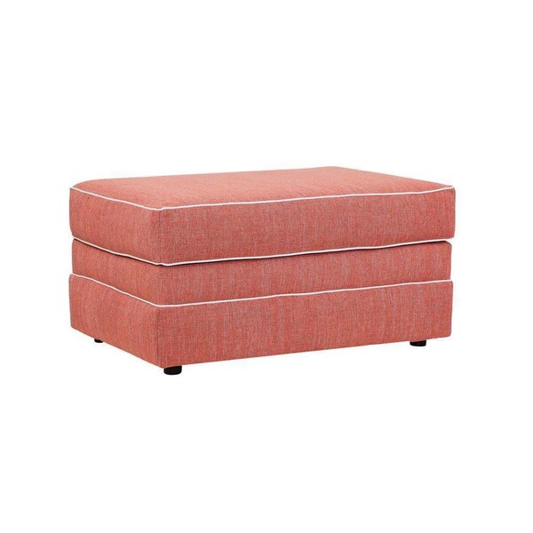 Outdoor Leisure Springs Upholstered Ottomans, Coral - 8-080-S260C