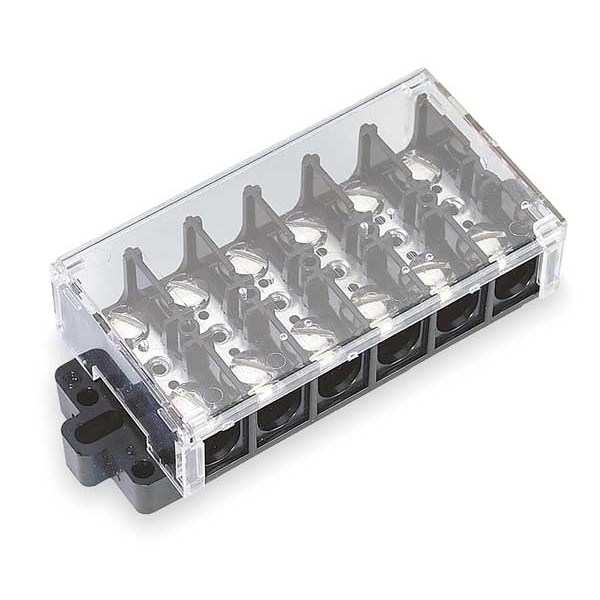 Zoro Select Cover, Terminal Strip, 12 Polos, Transparente - 6YH97