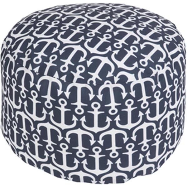 Templeton Rug  Round Ivory Pouf 20 x 13 in. - TE1430245