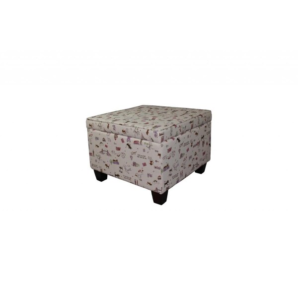 Gfancy Fixtures Traveling Cats Storage Ottoman Light Tan - GF3095510
