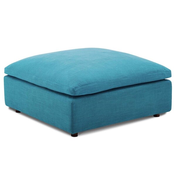 Modway Furniture Commix Down Filled Overstuffed Ottoman, Teal - EEI-3318-TEA