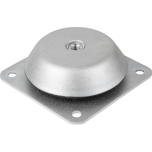 Kipp Machine Foot, Form:B Steel, With Tear Protection, Comp:Elast. Natural Rubber - K0687.150160