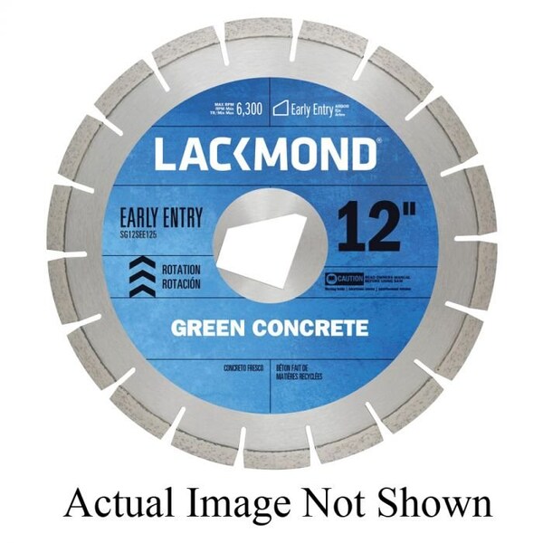 Lackmond Diamond Saw Blade, Early Entry Laser Weld Segmented, Series PRO, 6 Blade Dia, WetDry, 10 mm Seg - SG6095SEEM