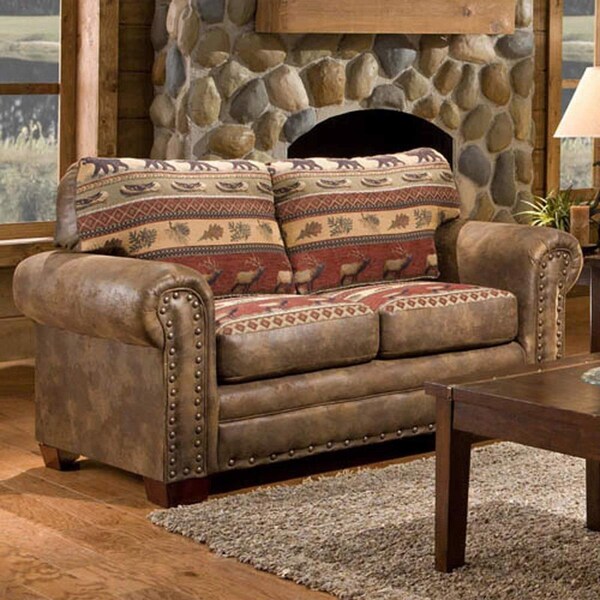 American Furniture Classics 19 x 27 x 20  in. Buckskin Ottoman  Brown - 8500-20