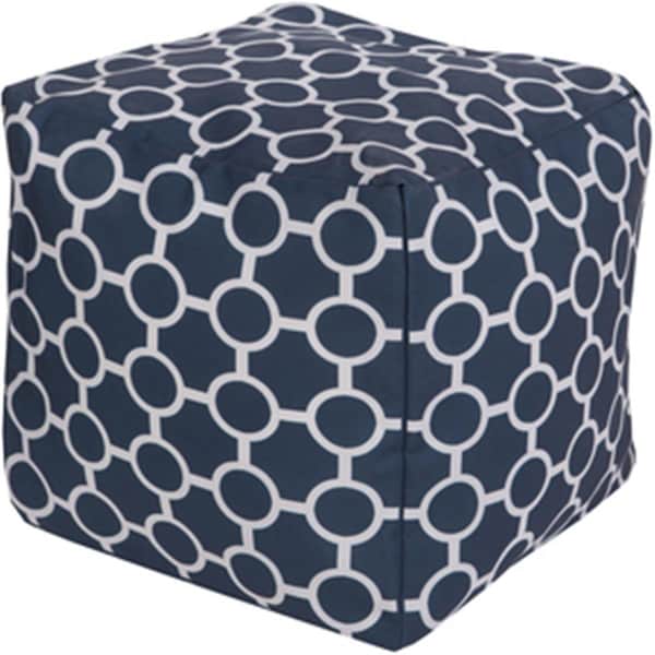 Templeton Rug  Cube Cobalt Pouf 18 x 18 x 18 in. - TE1430204