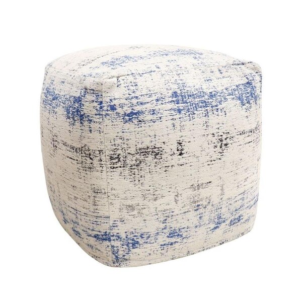 Pasargad Home Grandcanyon Distressed Cotton Pouf - PPF13321