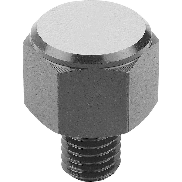 Kipp Positioning Foot, Form:A, Free-Cutting Steel Hardened A. Black Oxidise, Sw=19 - K0298.1103