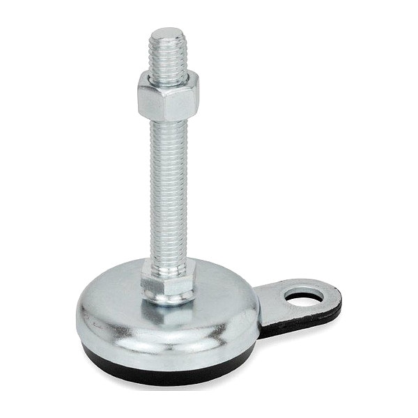 J.W. Winco Male-End Leveling Mount, 3.66 in H - 32-50-1/2X13-75-A1-SK