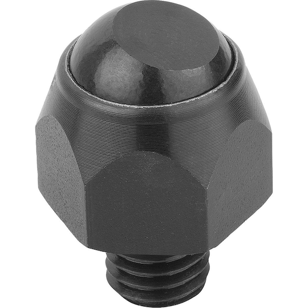 Kipp Self-Aligning Pads, Form:C Carbon Steel, Swivel Angle 12°, Comp:Ball-Bearing Steel, T=13 - K0302.108