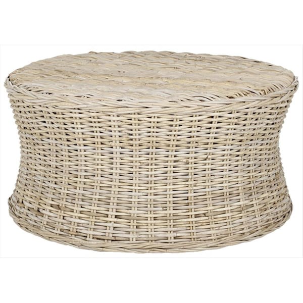 Safavieh Ruxton Ottoman Natural Unfinished - FOX6530A