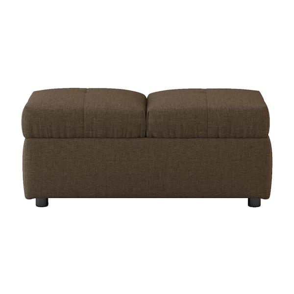 Homelegance Denby Storage Ottoman, Accent Chair, Brown - 4573BR