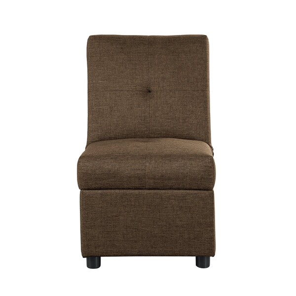 Homelegance Denby Storage Ottoman, Accent Chair, Brown - 4573BR
