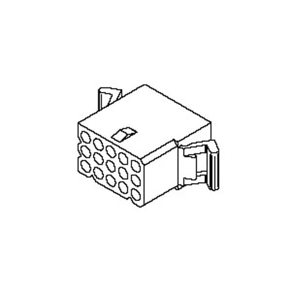 Conectores de clavija y enchufe Molex de 1.57 mm de diámetro estándar .062, carcasa receptáculo de clavija y enchufe, 15 - 39033156.