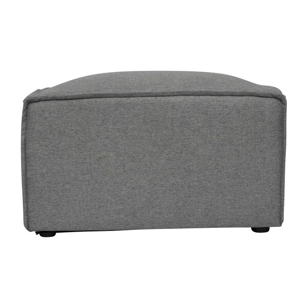 Flash Furniture Bridgetown Luxury Modular Sectional Sofa, Ottoman Seat, Dark Gray - IS-IT2231-OT-DKGRY-GG
