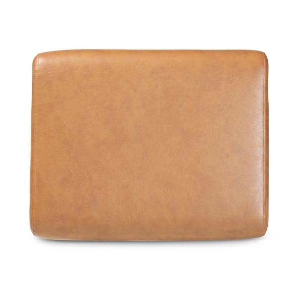 Baxton Studio 22.64 W, 15.35 H, Fabric "Polyester 100%"/Rubberwood, Tan/Walnut Brown - 189-11484-ZORO
