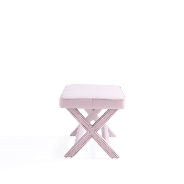 Manhattan Comfort Abigail Double Ottoman Bench in Pink - OT005-PK