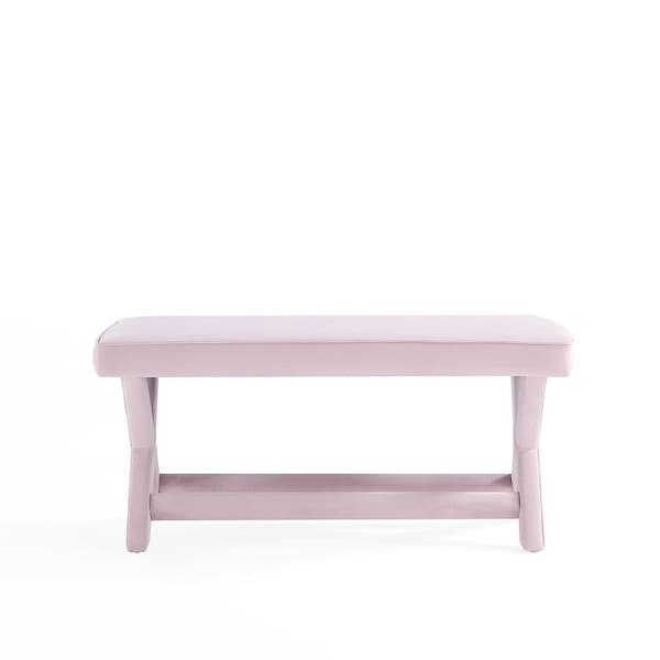 Manhattan Comfort Abigail Double Ottoman Bench in Pink - OT005-PK