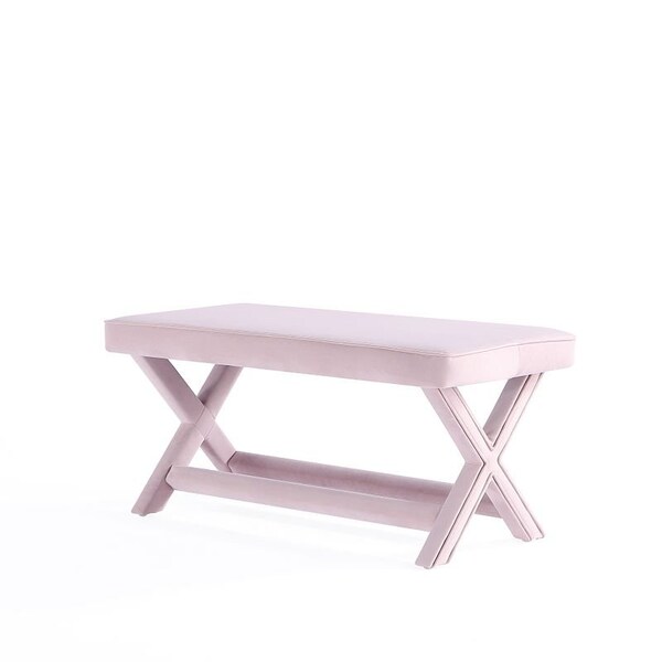 Manhattan Comfort Abigail Double Ottoman Bench in Pink - OT005-PK