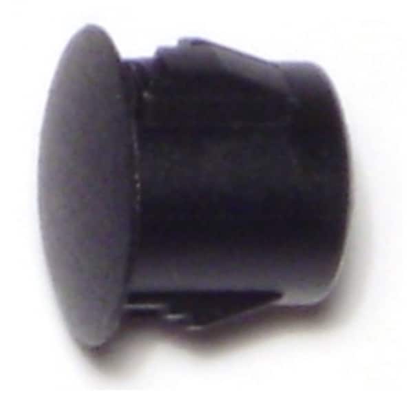 Midwest Fastener 3/8" Black Nylon Plastic Flush Head Hole Plugs 18 18PK - 69464