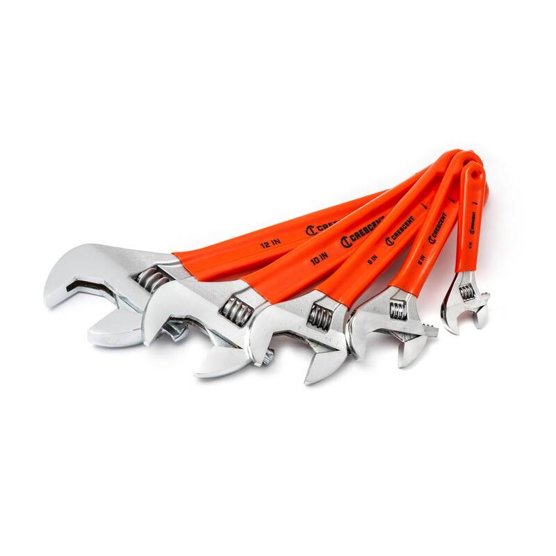 Llave ajustable Crescent de 4 pulgadas con agarre acolchonado cromado - AC24CVS