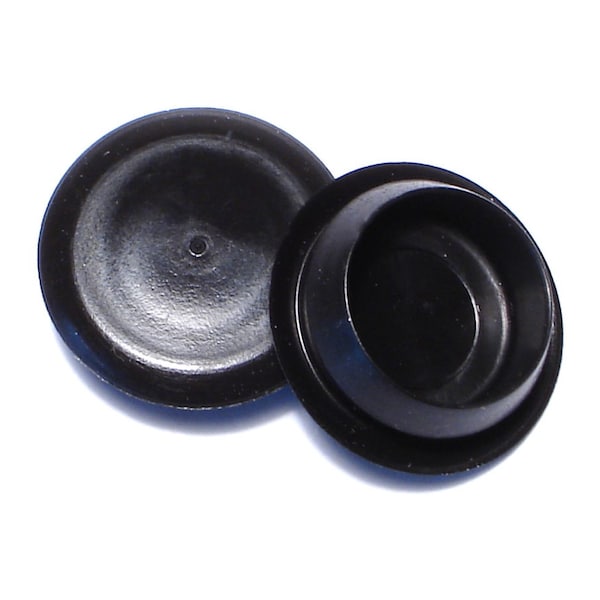 Midwest Fastener 5/8" Black Plastic Flush Head Sheet Metal Plugs 8PK - 75905