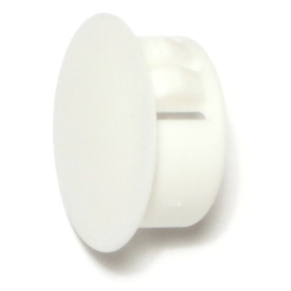 Midwest Fastener 3/4" White Nylon Plastic Flush Head Hole Plugs 8PK - 69452