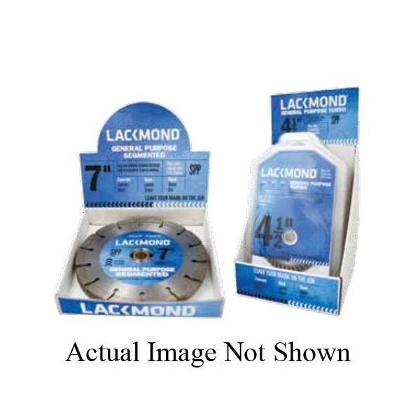 Lackmond Diamond Blade Display, Segmented Turbo, 5 Diameter Blade, 58 to 78 ArborShank - CD5CSPP