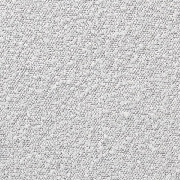 Baxton Studio Elkie Japandi Light Grey Boucle Fabric and Walnut Brown Finished Wood Ottoman Footstool - 233-13323-ZORO