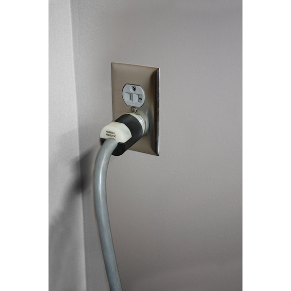Conector recto de hoja de tres cables de grado hospitalario 125VAC 15A de Hubbell - HBL8215C