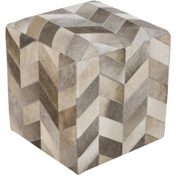 Templeton Rug  Taupe Pouf 18 x 18 x 18 in. - TE1430261