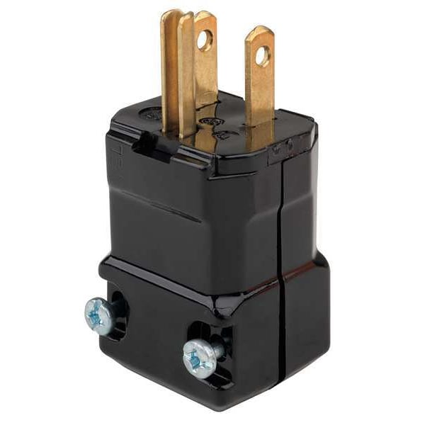 Conector recto de cuchilla comercial de 3 cables de Hubbell 125VAC 15A - HBL5965VBLK