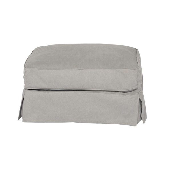 Sunset Trading Horizon Slipcovered Ottoman Peyton Slate - SU-117630-391094