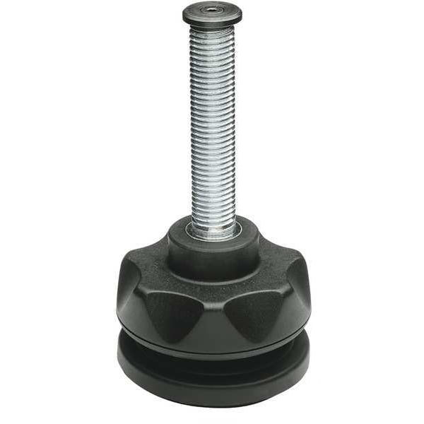 Elesa Level Foot, Swivel Stud, M16, 3-1/64in Base - LV.A-80-14-M16X78-ELK